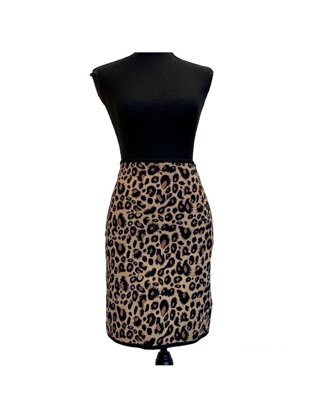 Pink tartan leopard cheetah animal print bandage mini skirt Sz S NWOT